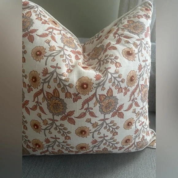 Floral Throw Pillow - Picture 3 of 6